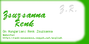 zsuzsanna renk business card